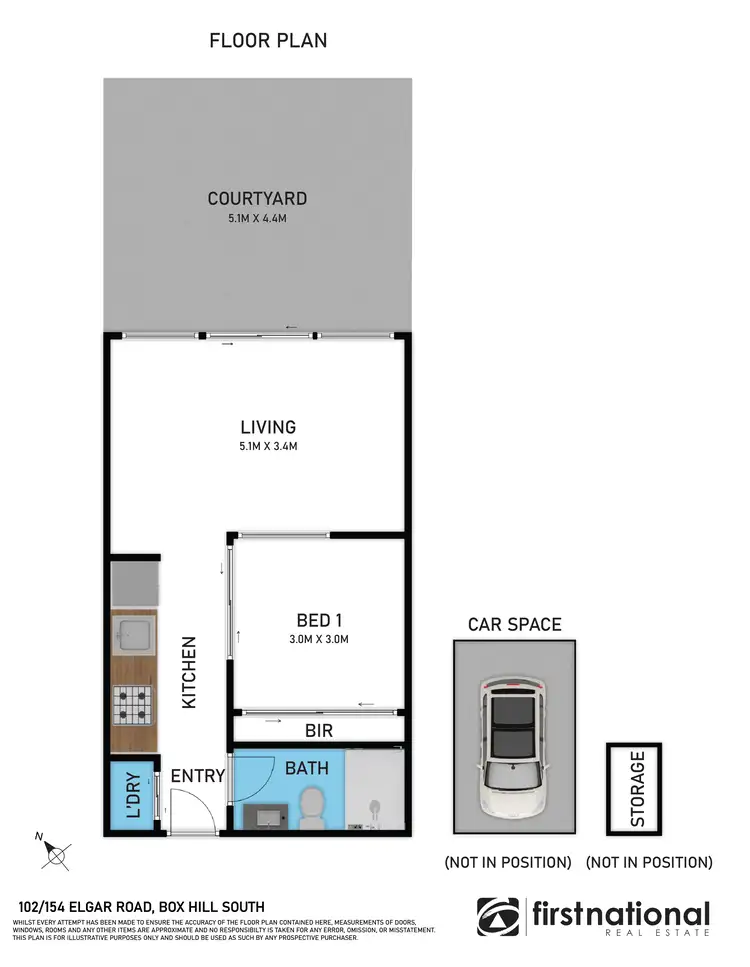 Floorplan of Homely apartment listing, 102/154 Elgar Road, Box Hill VIC 3128