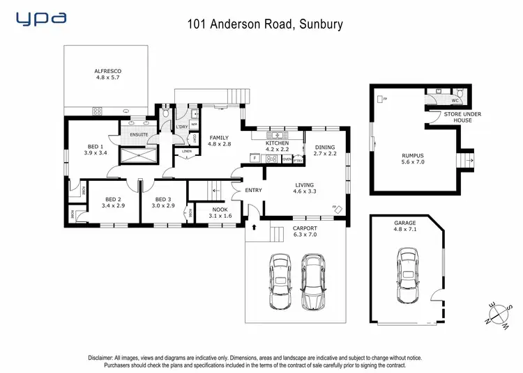 Floorplan of Homely house listing, 101 Anderson Road, Sunbury VIC 3429