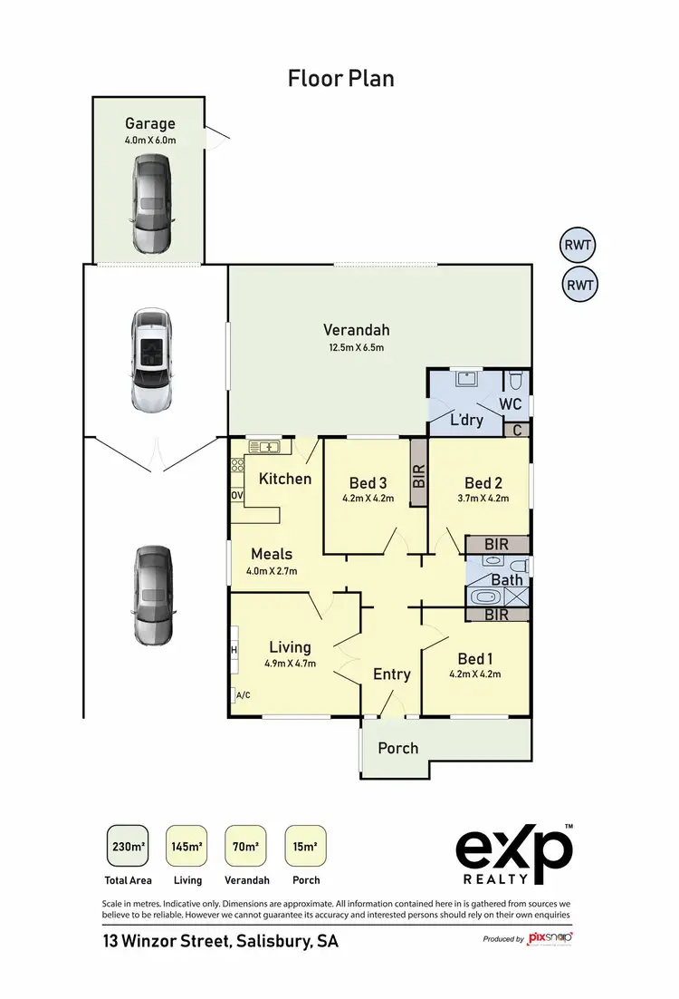 Floorplan of Homely house listing, 13 Winzor Street, Salisbury SA 5108