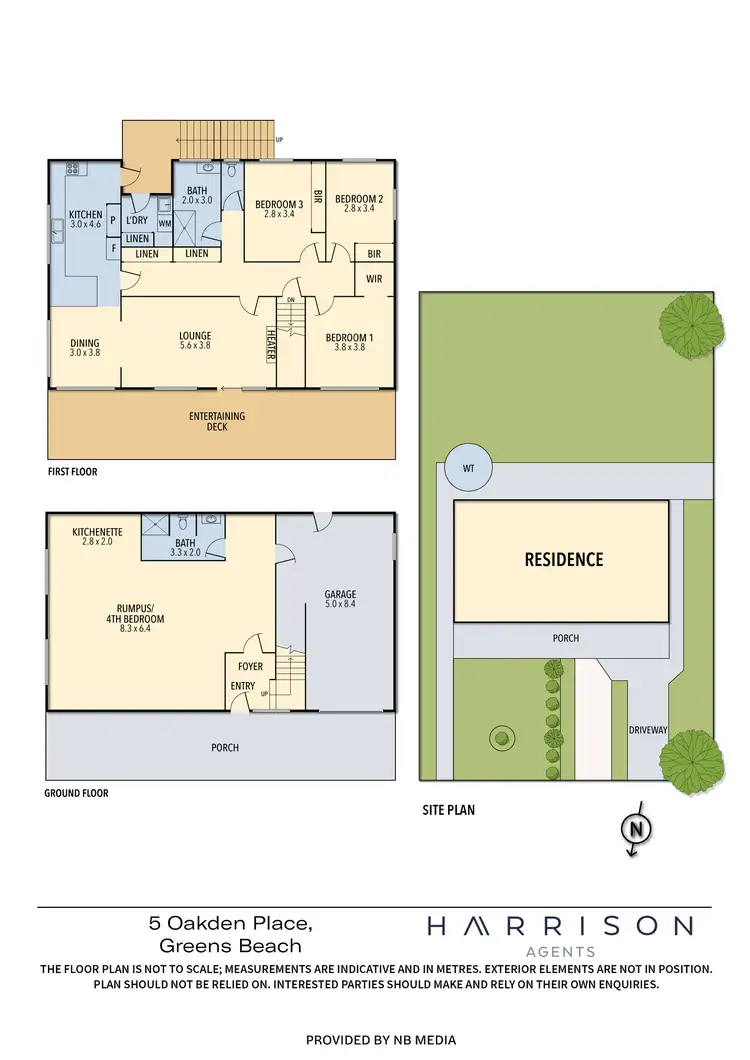 Floorplan of Homely house listing, 5 Oakden Place, Greens Beach TAS 7270