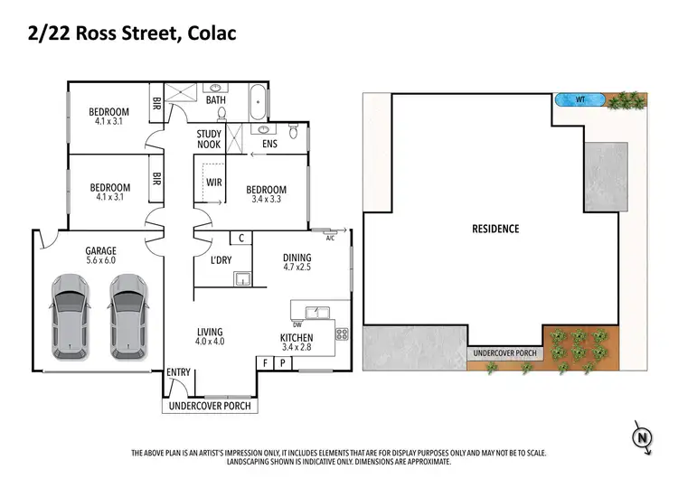 Floorplan of Homely unit listing, 2/22 Ross Street, Colac VIC 3250