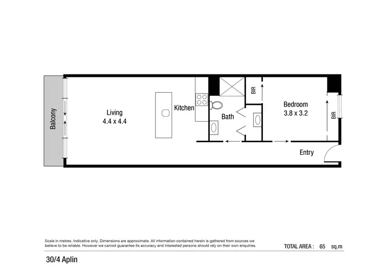 Floorplan of Homely unit listing, 30/4 Aplin Street, Townsville City QLD 4810