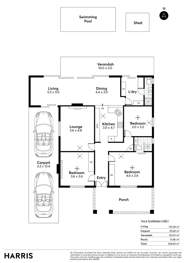 Floorplan of Homely house listing, 54 Avenue Road, Highgate SA 5063