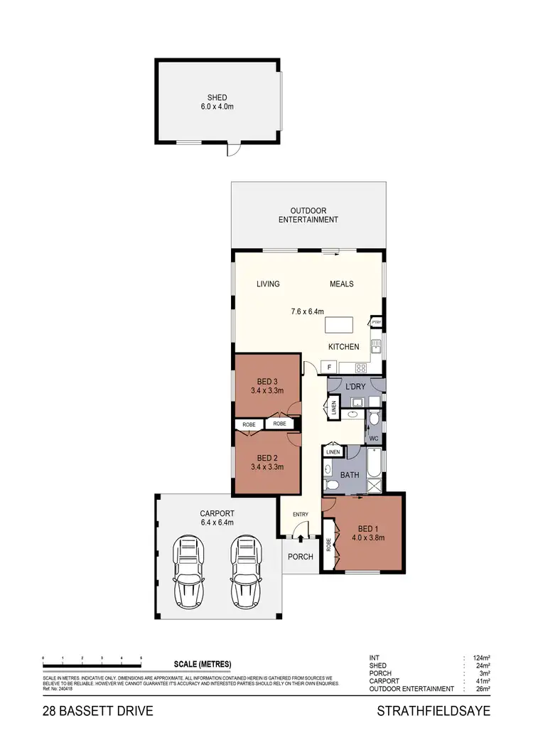 Floorplan of Homely house listing, 28 Bassett Drive, Strathfieldsaye VIC 3551