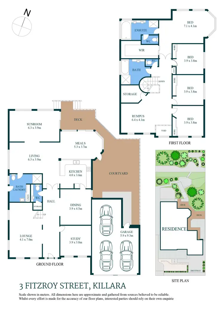 Floorplan of Homely house listing, 3 Fitzroy Street, Killara NSW 2071