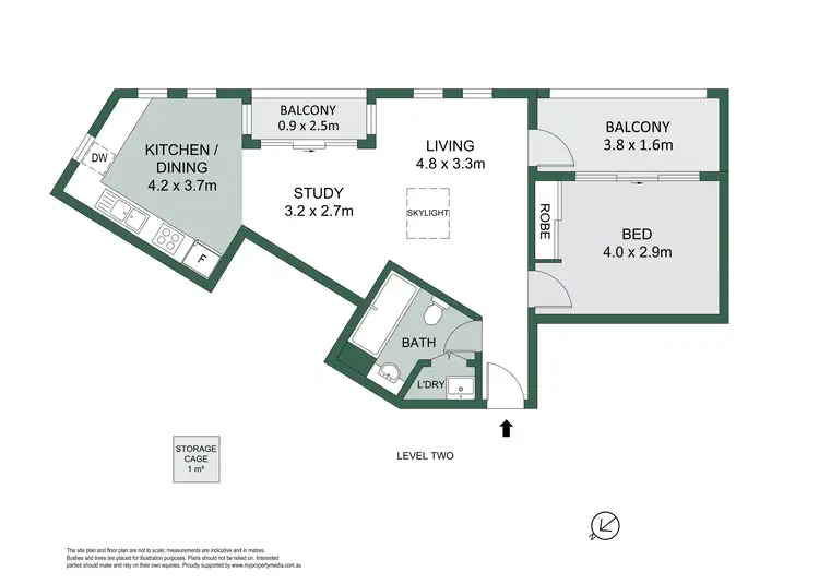 Floorplan of Homely apartment listing, 209/2 David Street, Crows Nest NSW 2065