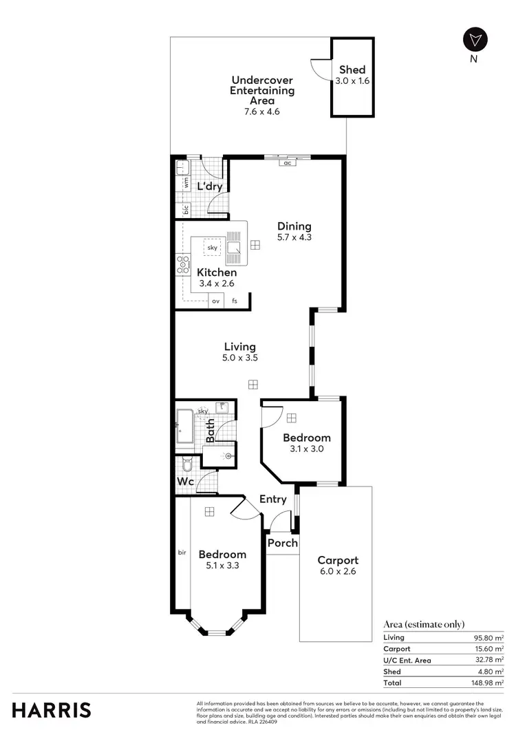 Floorplan of Homely townhouse listing, 1E Sturm Court, Oaklands Park SA 5046