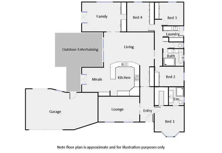 Floorplan of Homely house listing, 6 Annunziata Court, Mildura VIC 3500