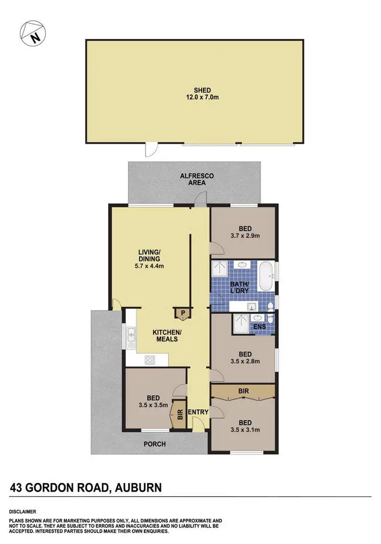 Floorplan of Homely house listing, 43 Gordon Road, Auburn NSW 2144