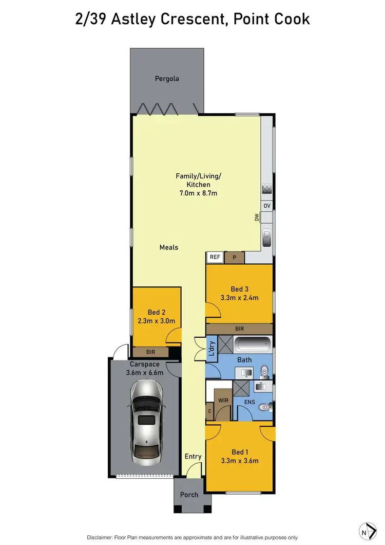 Floorplan of Homely house listing, 2/39 Astley Crescent, Point Cook VIC 3030