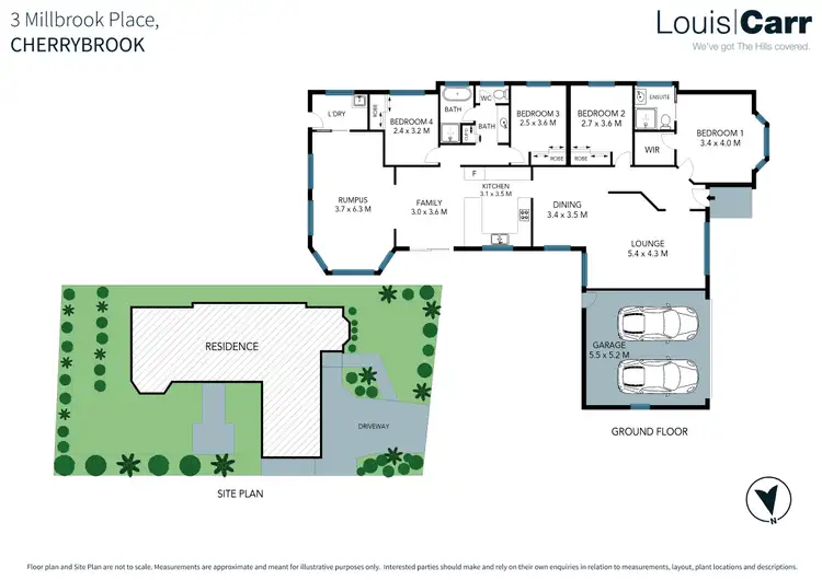 Floorplan of Homely house listing, 3 Millbrook Place, Cherrybrook NSW 2126