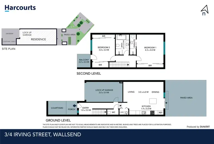 Floorplan of Homely townhouse listing, 3/4 Irving Street, Wallsend NSW 2287