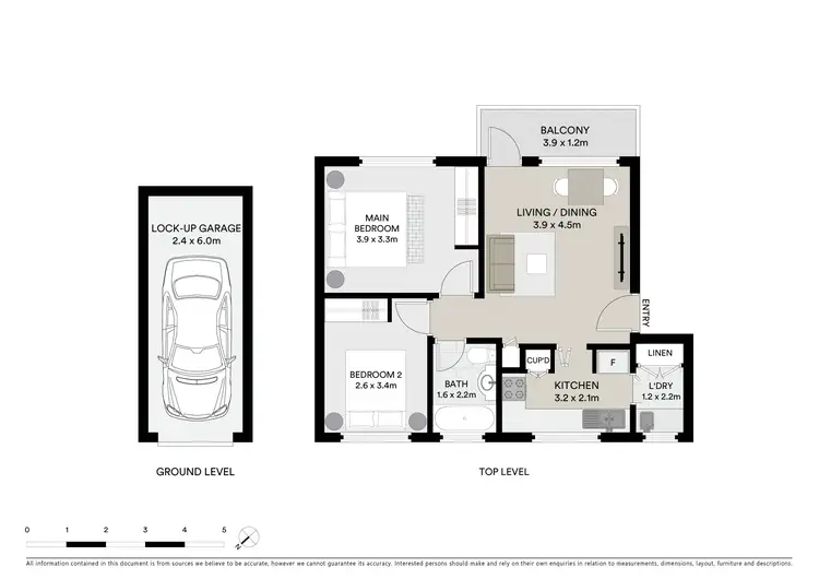 Floorplan of Homely unit listing, 12/5 Richmond Avenue, Dee Why NSW 2099