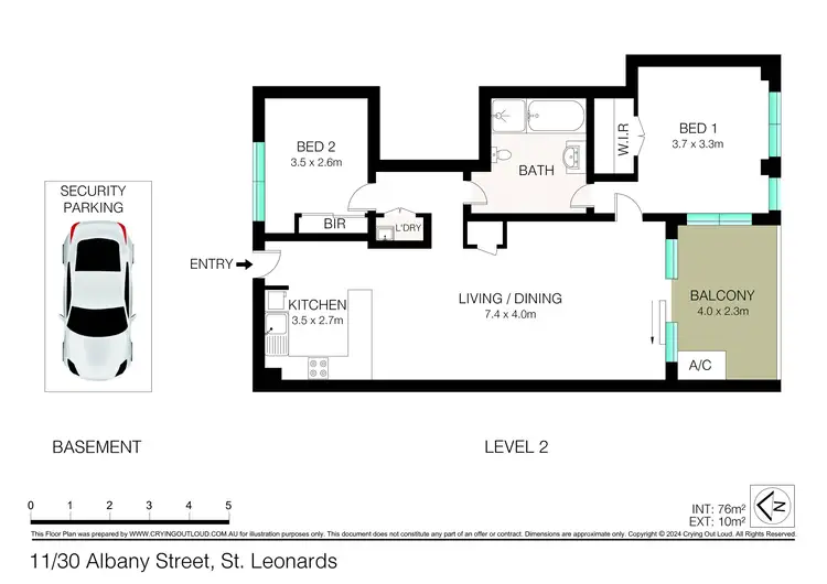 Floorplan of Homely apartment listing, 11/30-36 Albany Street, St Leonards NSW 2065