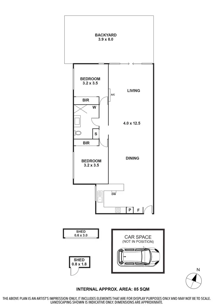 Floorplan of Homely apartment listing, 2/466 Bell Street, Preston VIC 3072