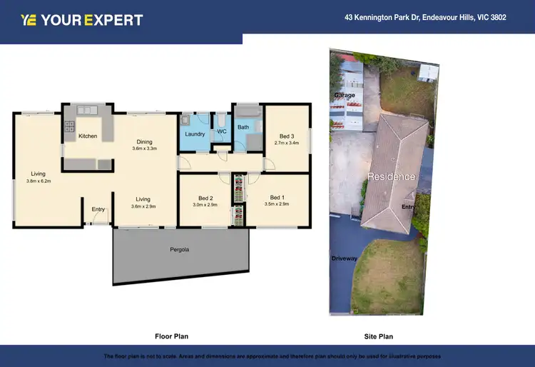 Floorplan of Homely house listing, 43 Kennington Park Drive, Endeavour Hills VIC 3802