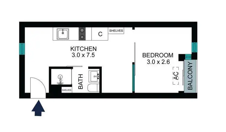 Floorplan of Homely unit listing, 908/131 Pelham Street, Carlton VIC 3053