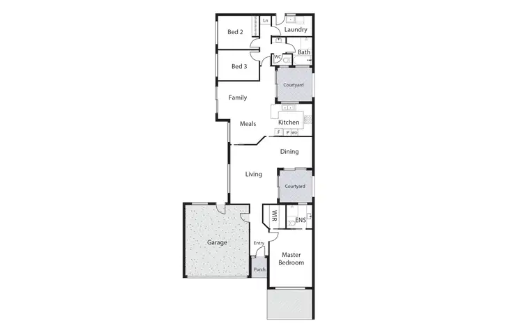 Floorplan of Homely house listing, 3 Satchell Place, Isaacs ACT 2607
