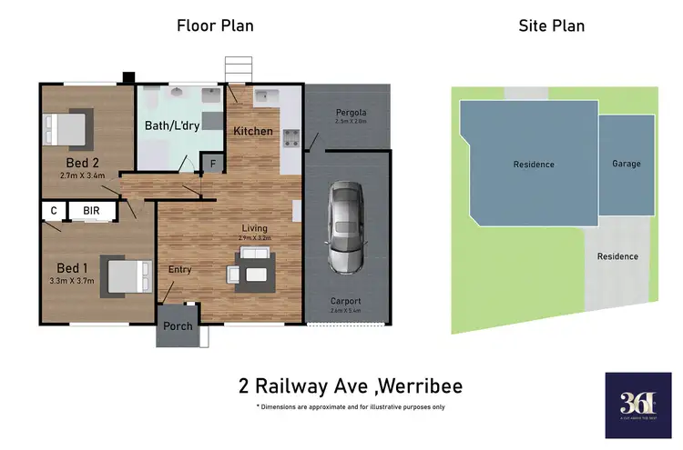Floorplan of Homely unit listing, 2/2 Railway Avenue, Werribee VIC 3030