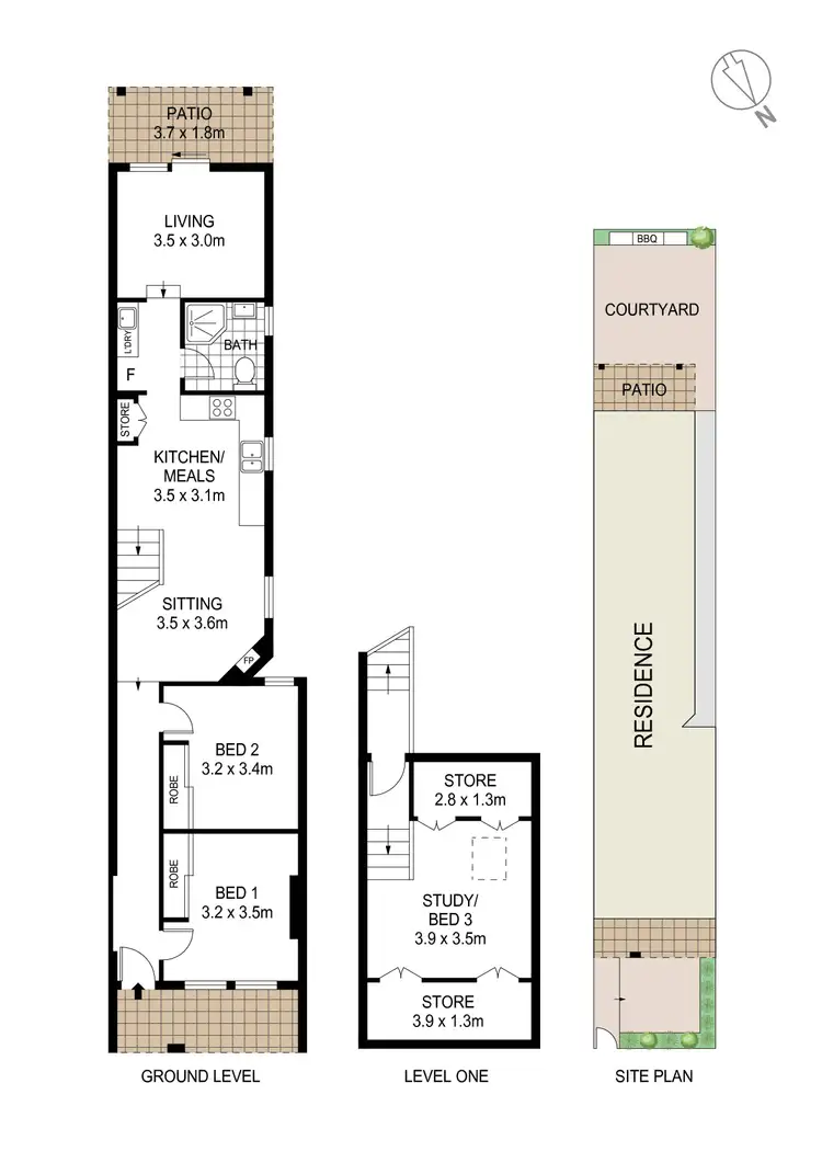 Floorplan of Homely house listing, 4 Llewellyn Street, Marrickville NSW 2204