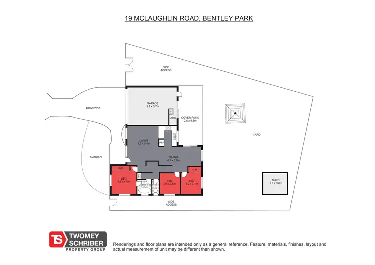 Floorplan of Homely house listing, 19 McLaughlin Road, Bentley Park QLD 4869