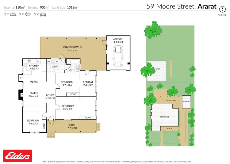 Floorplan of Homely house listing, 59 Moore Street, Ararat VIC 3377