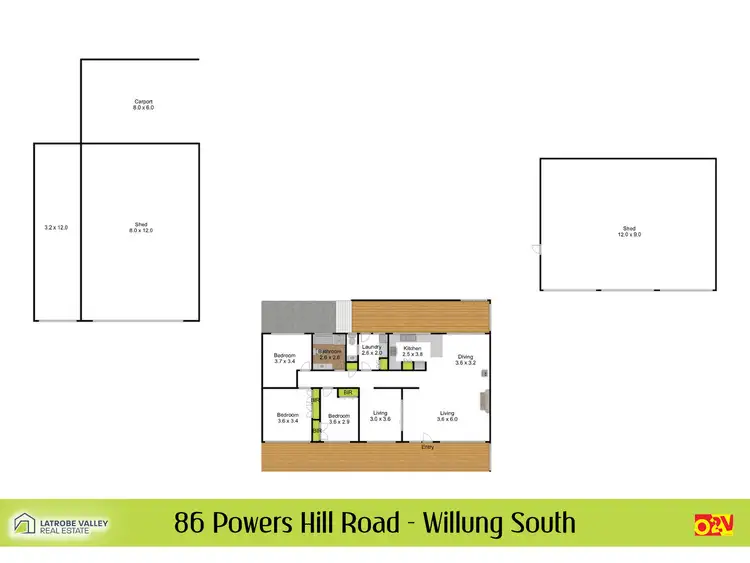 Floorplan of Homely rural property listing, 86 Powers Hill Road, Willung South VIC 3847