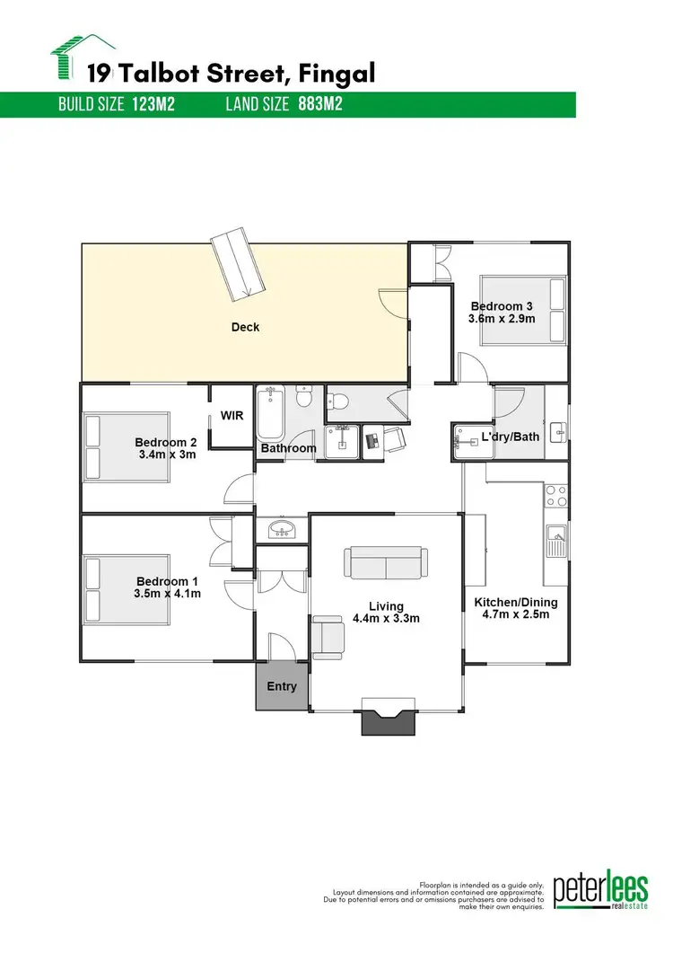 Floorplan of Homely house listing, 19 Talbot Street, Fingal TAS 7214