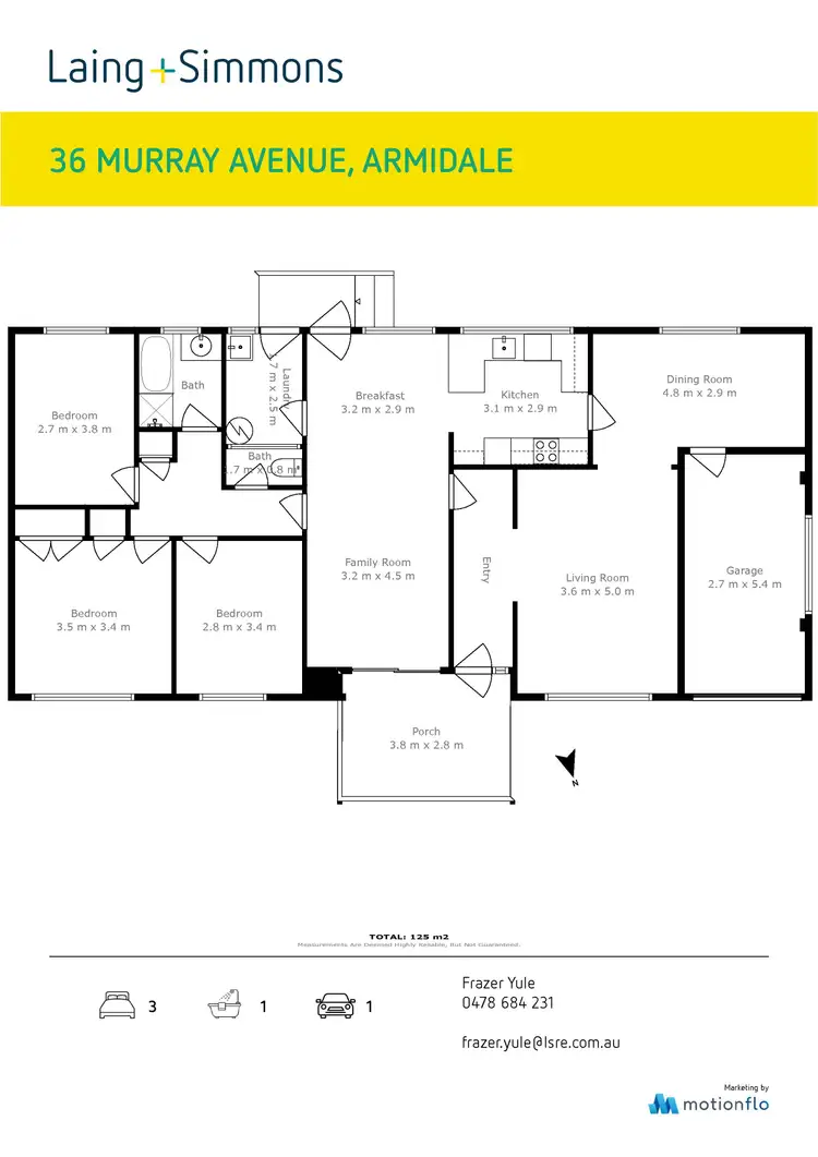 Floorplan of Homely house listing, 36 Murray Avenue, Armidale NSW 2350