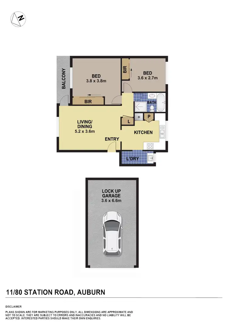 Floorplan of Homely unit listing, 11/80 Station Road, Auburn NSW 2144