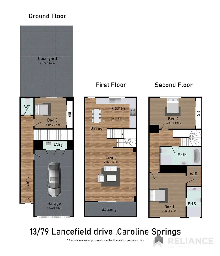 Floorplan of Homely house listing, 13-79 Lancefield Drive, Caroline Springs VIC 3023