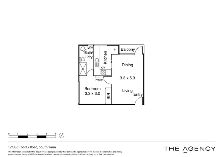 Floorplan of Homely unit listing, 12/388 Toorak Road, South Yarra VIC 3141