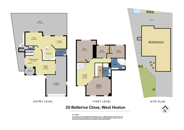 Floorplan of Homely house listing, 20 Bellerive Close, West Hoxton NSW 2171