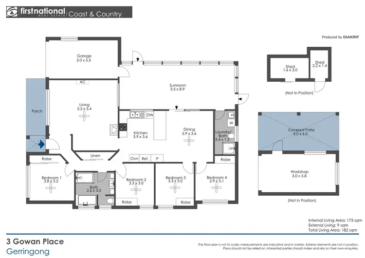 Floorplan of Homely house listing, 3 Gowan Place, Gerringong NSW 2534