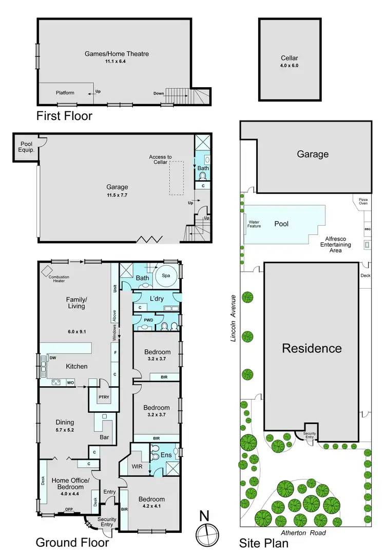 Floorplan of Homely house listing, 141 Atherton Road, Oakleigh VIC 3166