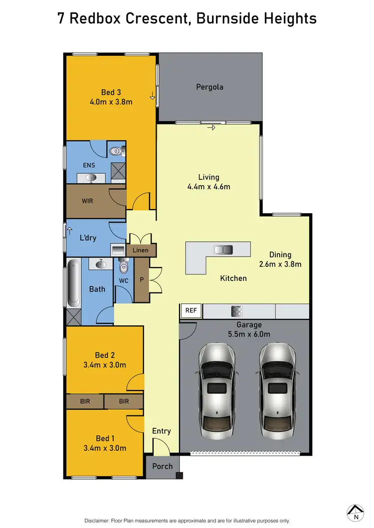 Floorplan of Homely house listing, 7 Redbox Crescent, Burnside Heights VIC 3023