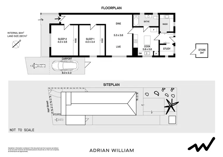 Floorplan of Homely house listing, 53 Hart Street, Tempe NSW 2044