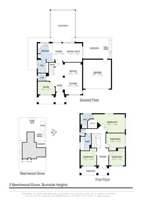 Floorplan of Homely house listing, 2 Beechwood Grove, Burnside Heights VIC 3023