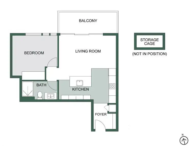 Floorplan of Homely unit listing, 401/10 Wominjeka Walk, West Melbourne VIC 3003