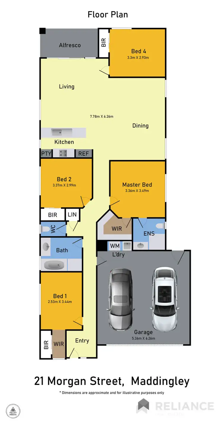 Floorplan of Homely house listing, 21 Morgan Street, Maddingley VIC 3340