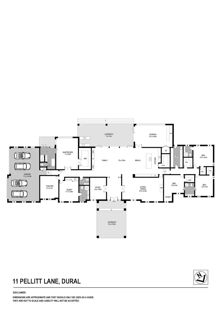 Floorplan of Homely rural property listing, 11 Pellitt Lane, Dural NSW 2158