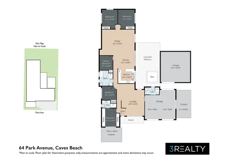 Floorplan of Homely house listing, 64 Park Avenue, Caves Beach NSW 2281