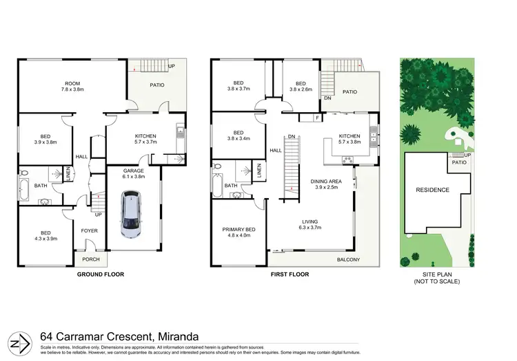 Floorplan of Homely house listing, 64 Carramar Crescent, Miranda NSW 2228