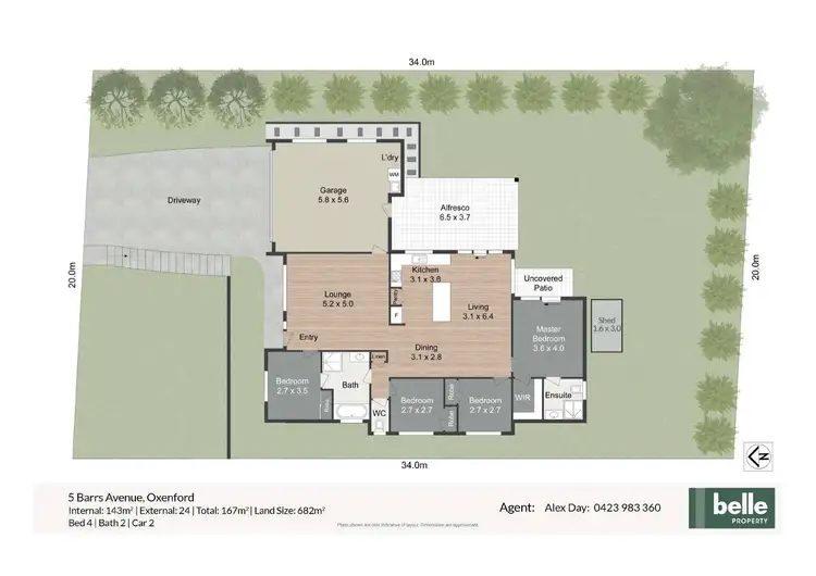 Floorplan of Homely house listing, 5 Barrs Avenue, Oxenford QLD 4210