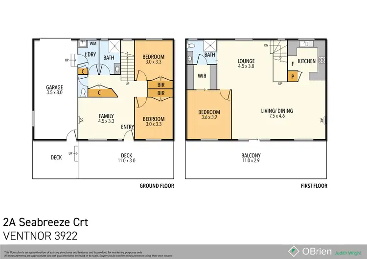 Floorplan of Homely house listing, 2A Seabreeze Court, Ventnor VIC 3922