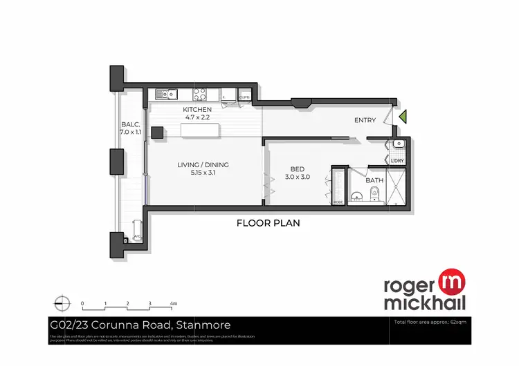 Floorplan of Homely apartment listing, G02/23 Corunna Road, Stanmore NSW 2048