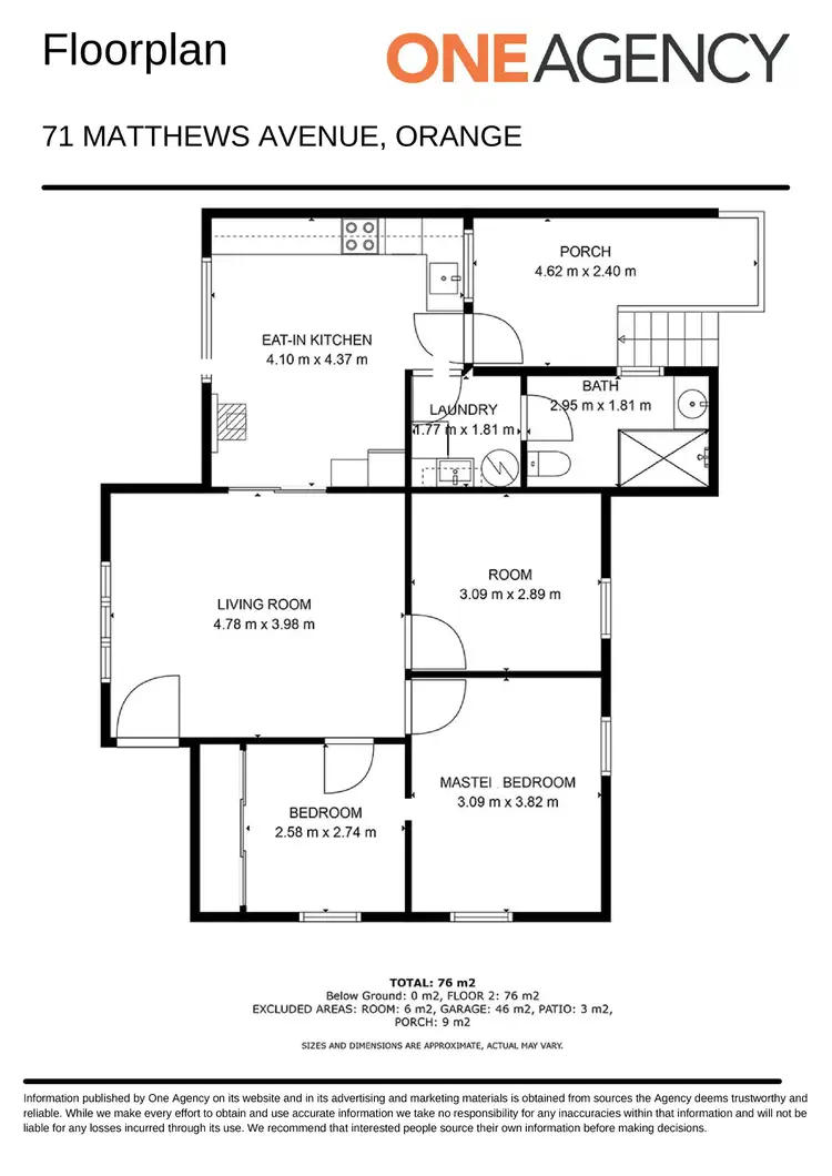 Floorplan of Homely house listing, 71 Matthews Avenue, Orange NSW 2800