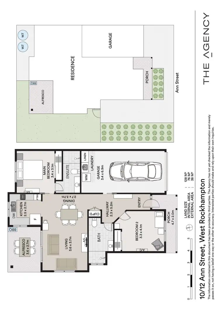 Floorplan of Homely unit listing, 10/12 Ann Street, West Rockhampton QLD 4700