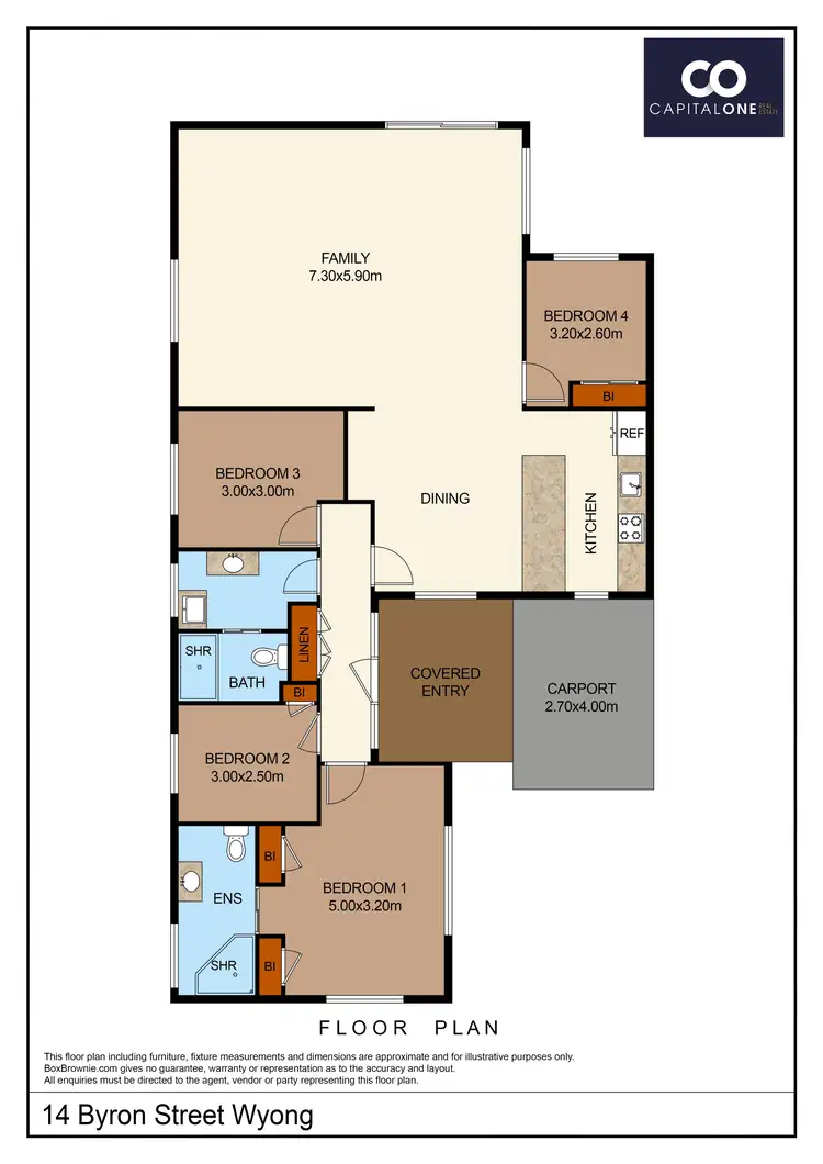 Floorplan of Homely house listing, 14 Byron Street, Wyong NSW 2259