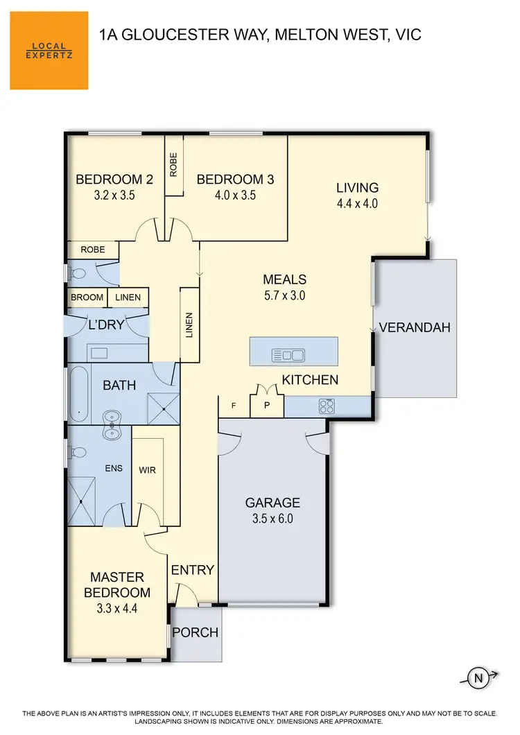 Floorplan of Homely house listing, 1A Gloucester Way, Melton West VIC 3337